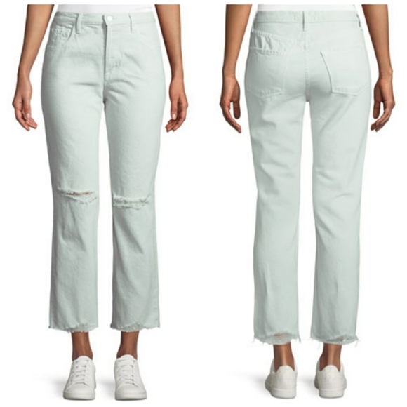 J BRAND Wynne Cropped Straight Distressed Jeans - Picture 2 of 8